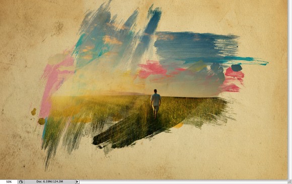 Image from the Super cool watercolor effect in 10 steps in Photoshop tutorial