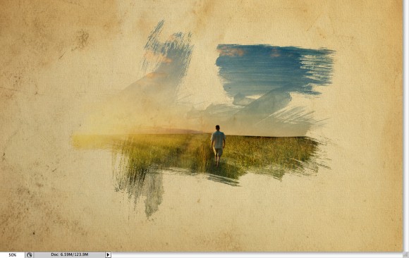 Image from the Super cool watercolor effect in 10 steps in Photoshop tutorial