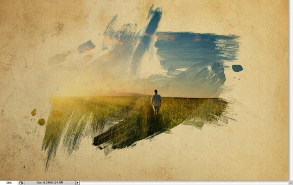 Image from the Super cool watercolor effect in 10 steps in Photoshop tutorial