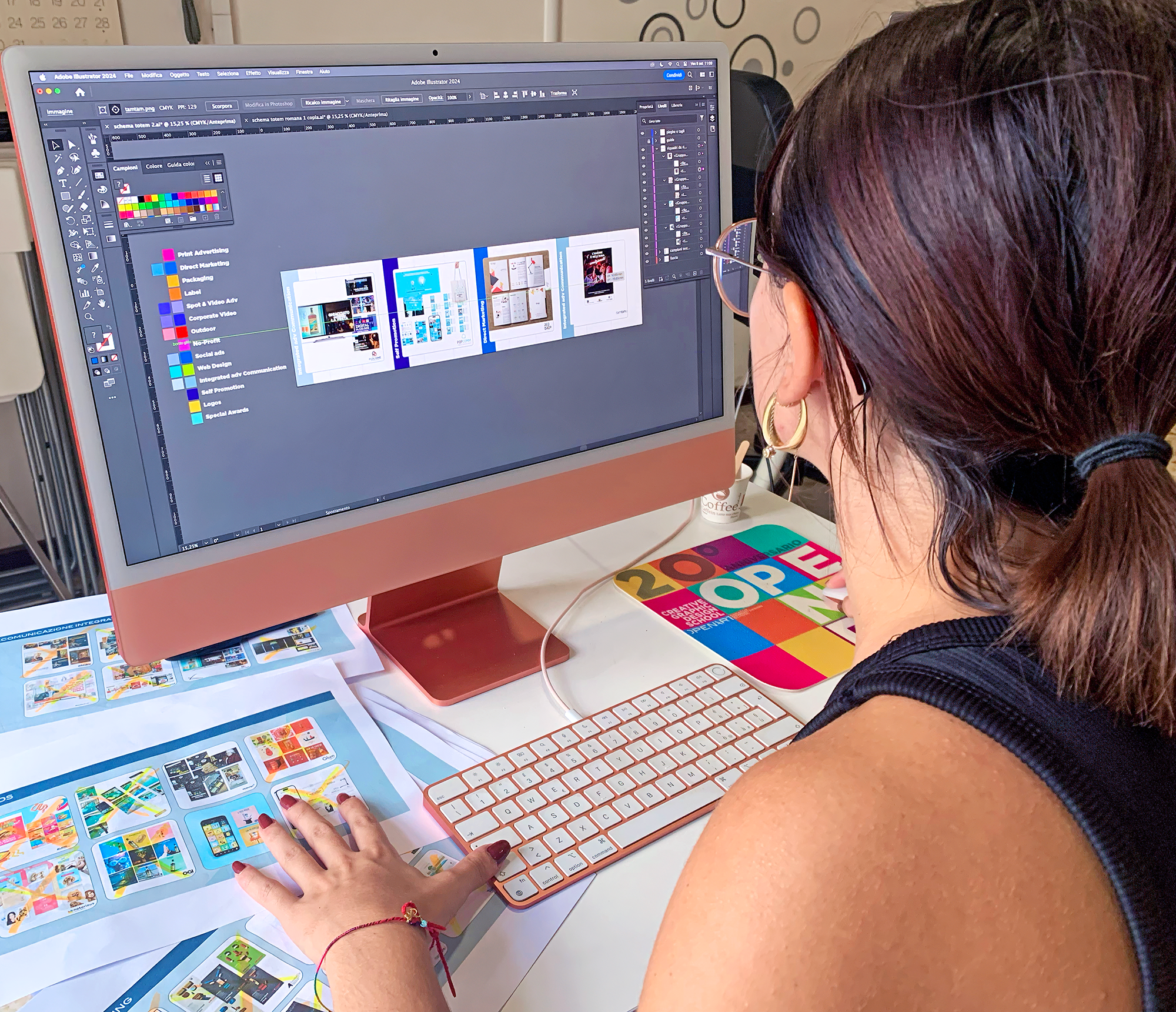 Aula corso professionalTop — OpenArt Academy Napoli grafica e web design