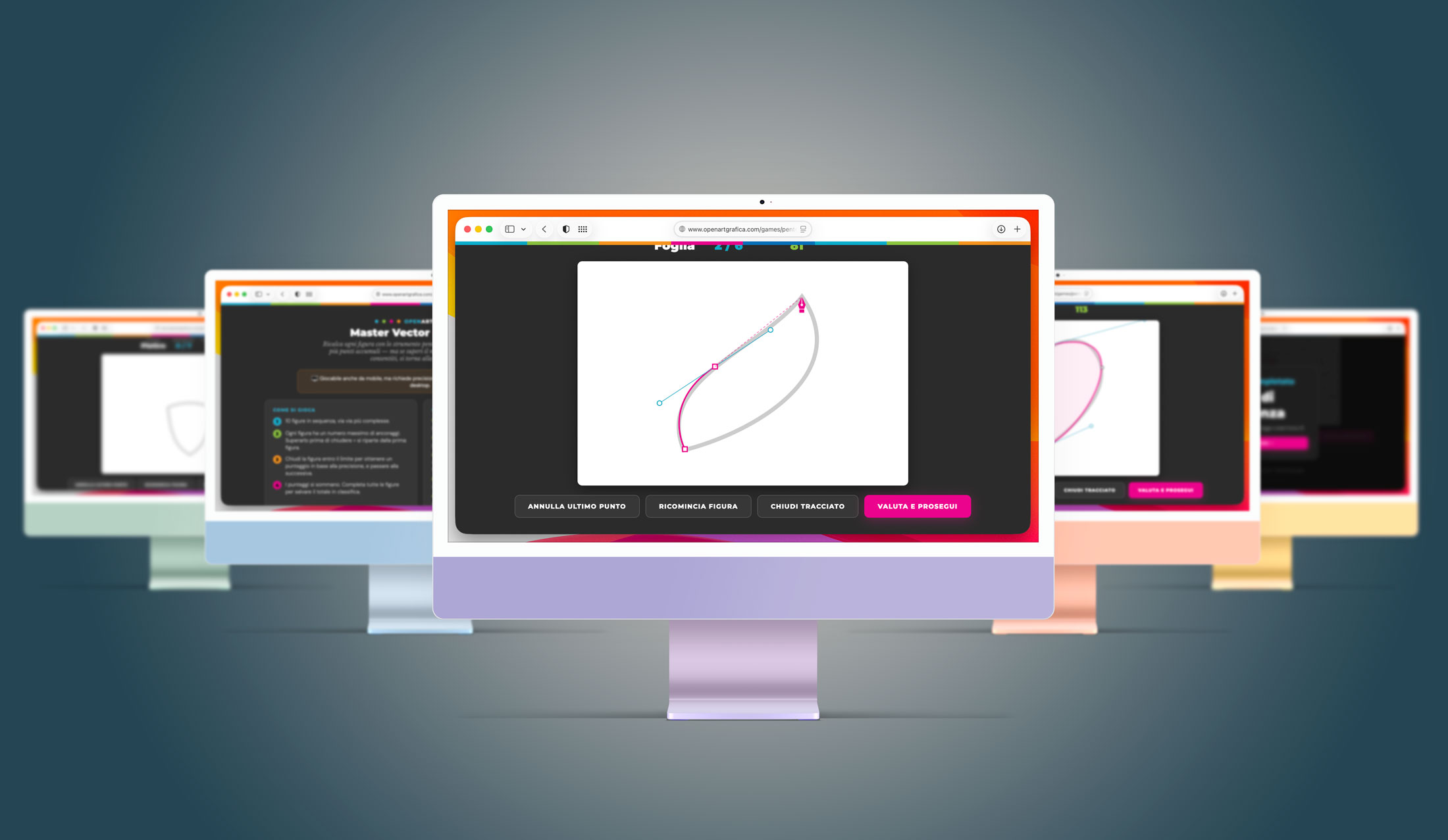 Master Vector Challenge, il game di OpenArt Academy sullo strumento penna