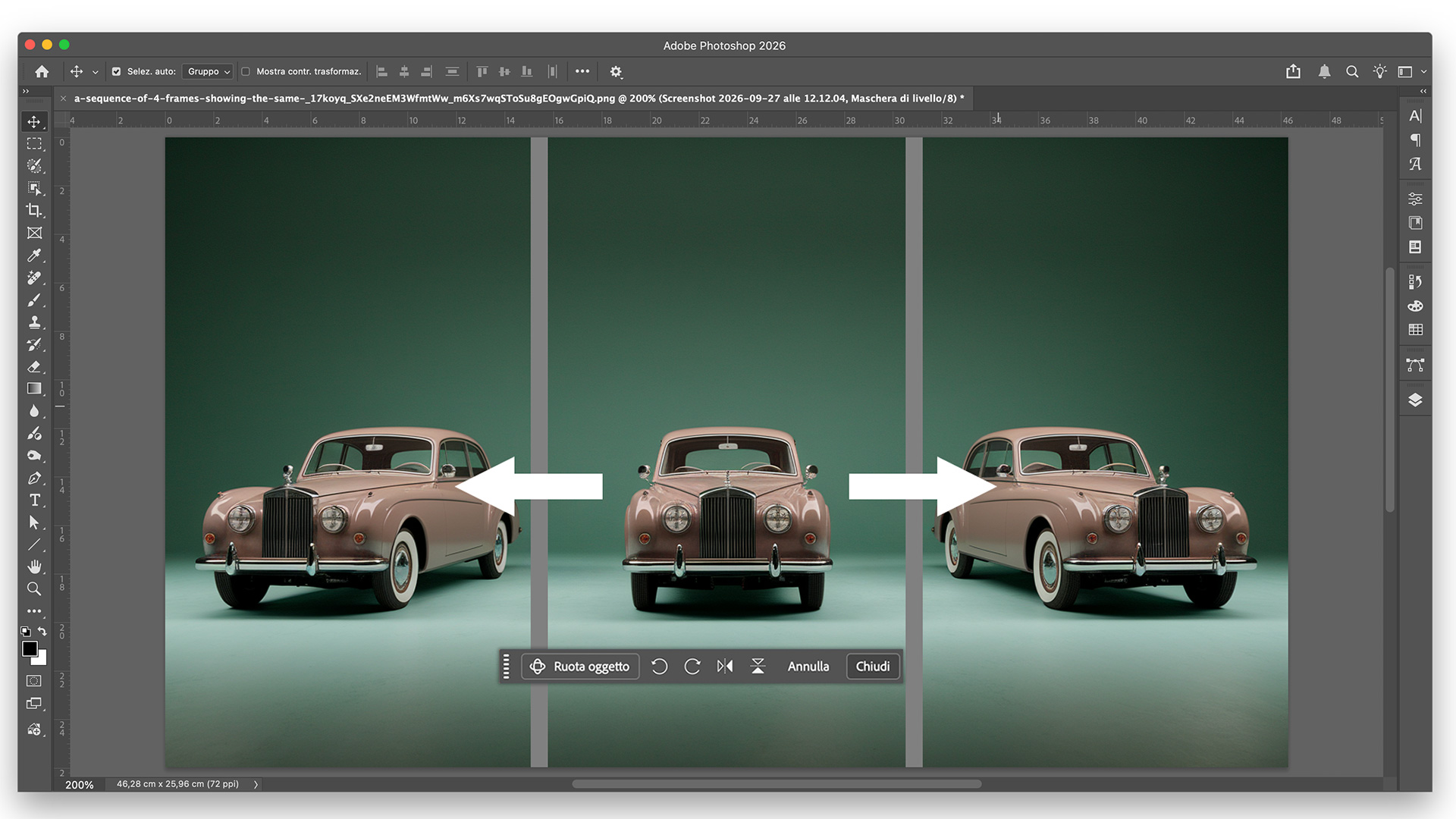 Rotate Object, la funzione beta di Photoshop per ruotare oggetti 2D in 3D